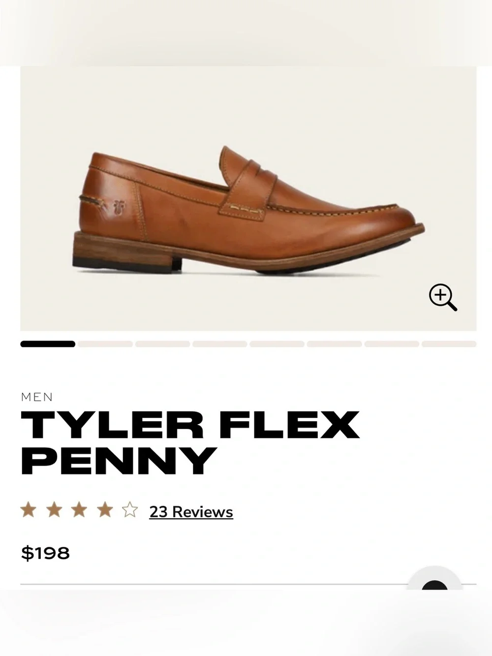 Frye Tyler Flex leather Penny loafer